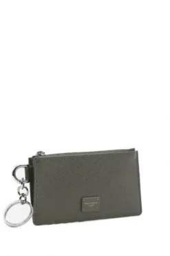 ( New Season ) Dolce & Gabbana Logo Plaque Zipped Cardholder - Green -Cheap Vestureo Store 0f2b62913da19a6587c4fccaafe0c41b