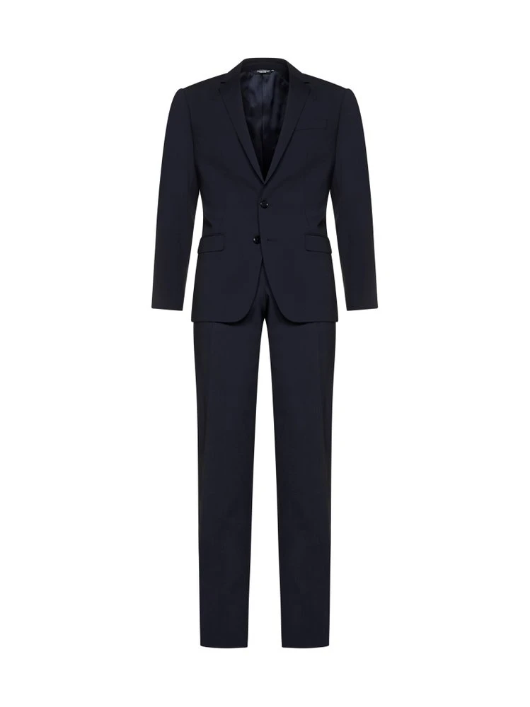 ( New Season ) Dolce & Gabbana Martini-Fit Two-Piece Suit - Navy 1 ( New Season ) Dolce & Gabbana Martini-Fit Two-Piece Suit - Navy