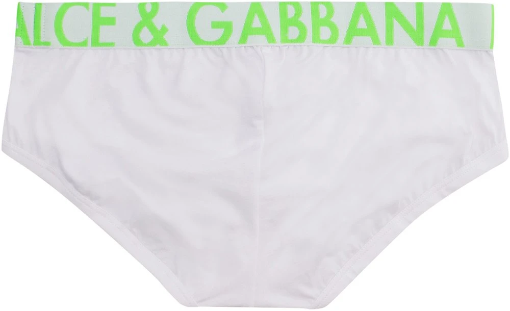 ( New Season ) Dolce & Gabbana Logo Waistband Briefs - White 2 ( New Season ) Dolce & Gabbana Logo Waistband Briefs - White - Image 2