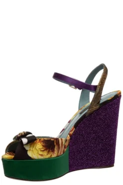 Dolce & Gabbana Patchwork Wedge Sandals - Multi -Cheap Vestureo Store 0fd79c38452a11e8453a428aa93dc582