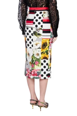 Dolce & Gabbana Patchwork Print Midi Skirt - Multi -Cheap Vestureo Store 0feb97dfe351da3dcecc1a0fdc476767