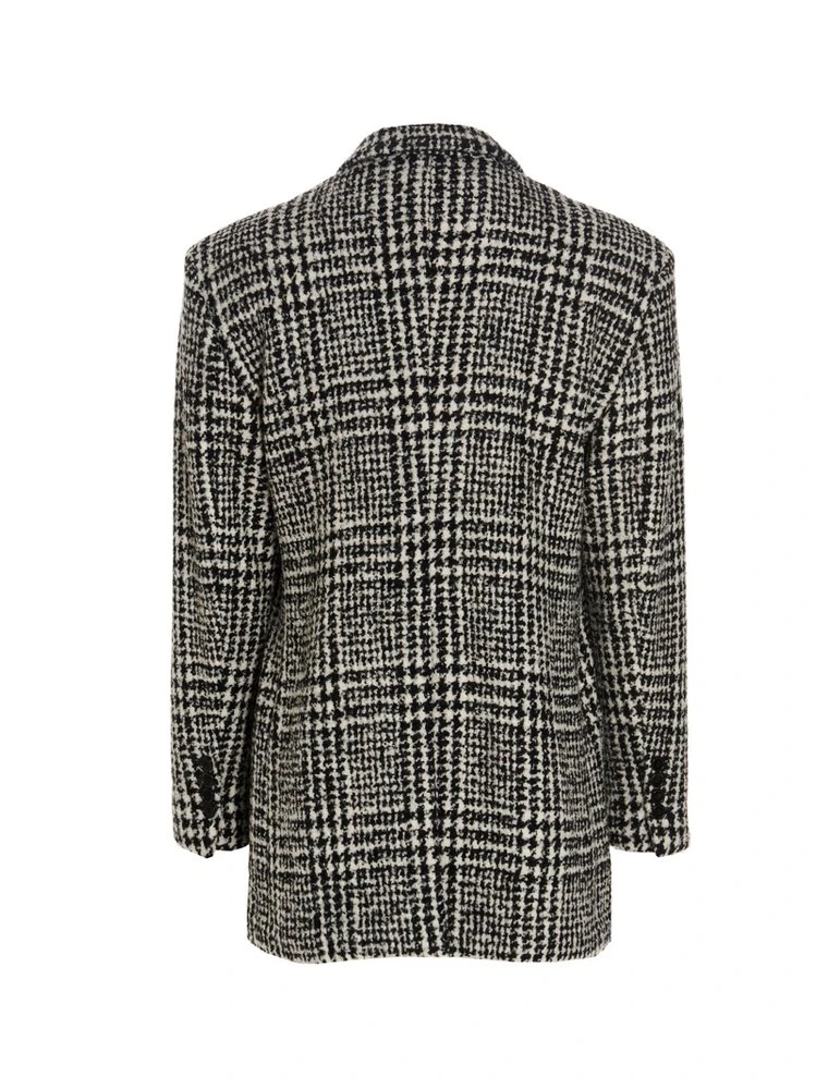 Dolce & Gabbana Houndstooth Double-Breasted Coat - Multi 2 Dolce & Gabbana Houndstooth Double-Breasted Coat - Multi - Image 2