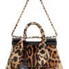 ( New Season ) Dolce & Gabbana All-Over Leopard Printed Shoulder Bag - Multi