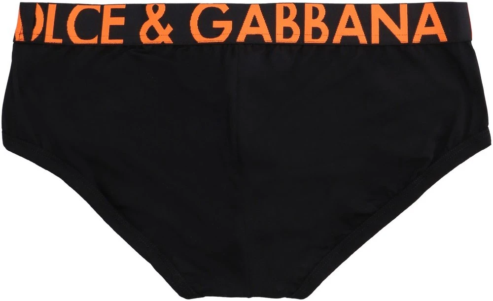 ( New Season ) Dolce & Gabbana Logo Waistband Briefs - Black 2 ( New Season ) Dolce & Gabbana Logo Waistband Briefs - Black - Image 2