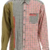 Dolce & Gabbana Oversized Gingham Patchwork Shirt - Multi
