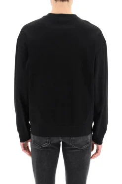 ( New Season ) Dolce & Gabbana Graphic Printed Crewneck Sweatshirt - Black -Cheap Vestureo Store 115abf682b61c736818c8f92a525b870