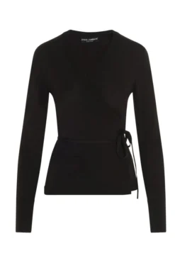 Dolce & Gabbana Wrap Knit Cardigan - Brown