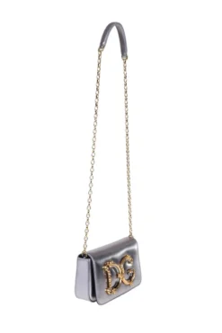 ( New Season ) Dolce & Gabbana DG Girls Foldover Crossbody Bag - Silver 7 ( New Season ) Dolce & Gabbana DG Girls Foldover Crossbody Bag - Silver -Cheap Vestureo Store 11e3636dfd7c10f4d66967717c9daa80