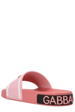Dolce & Gabbana I Love D&G Flat Slides - Pink -Cheap Vestureo Store 11e3c709aefa14442721e7d7f7b97911