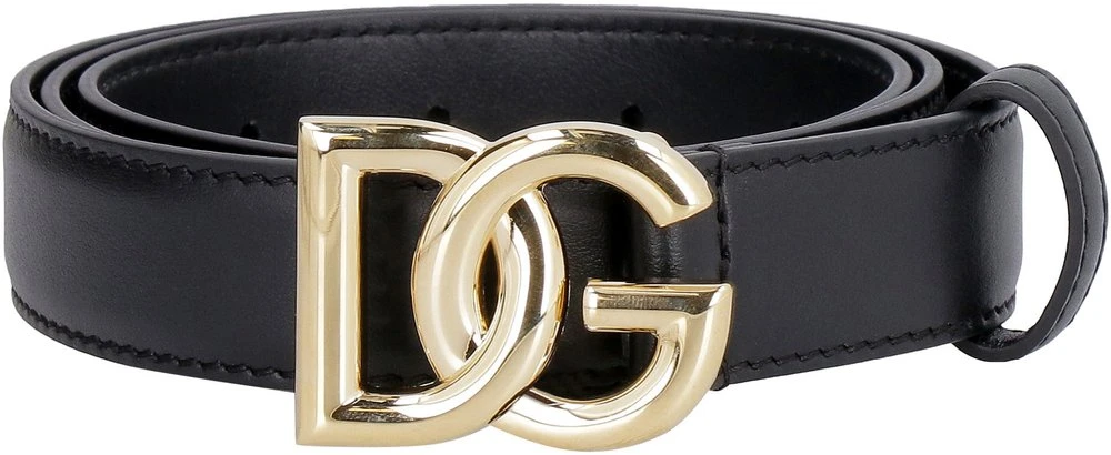 Dolce & Gabbana Logo Buckle Belt - Black 1 Dolce & Gabbana Logo Buckle Belt - Black
