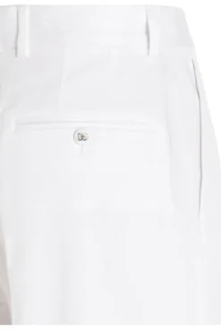 ( New Season ) Dolce & Gabbana High-Waisted Cropped Trousers - White -Cheap Vestureo Store 12921a63306d973889255f18c5485024