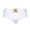 ( New Season ) Dolce & Gabbana Logo Patch Briefs - White