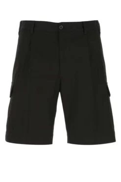 Dolce & Gabbana Bermuda Cargo Shorts - Black