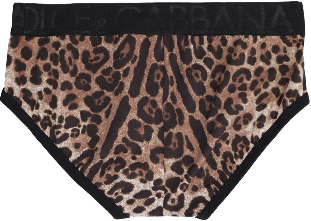 Dolce & Gabbana Leopard Printed Briefs - Multi 2 Dolce & Gabbana Leopard Printed Briefs - Multi - Image 2