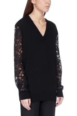 Dolce & Gabbana Lace Sleeve Sweater - Black 10 Dolce & Gabbana Lace Sleeve Sweater - Black -Cheap Vestureo Store 12ee724897f10cfb1537fb8ad8c1753d