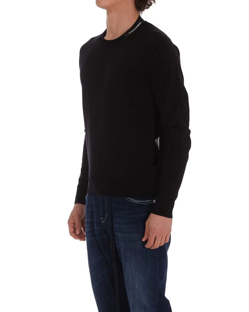 Dolce & Gabbana Crewneck Knit Jumper - Black 6 Dolce & Gabbana Crewneck Knit Jumper - Black - Image 6