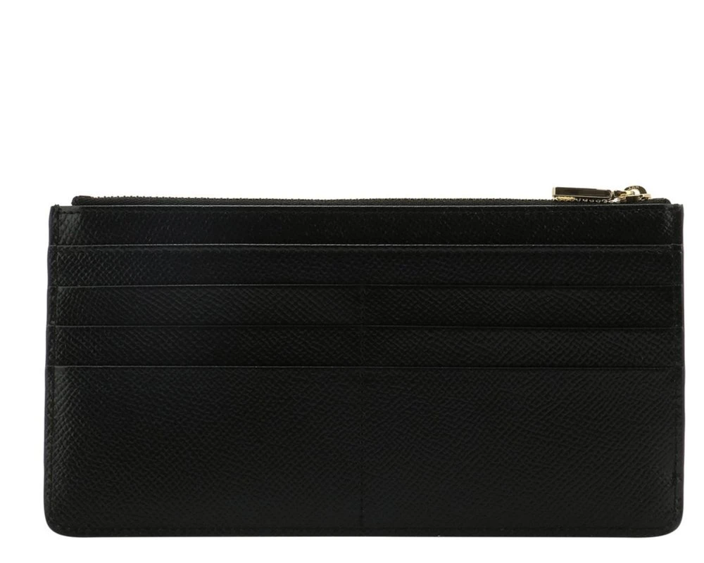 Dolce & Gabbana Logo Plaque Large Cardholder - Black 2 Dolce & Gabbana Logo Plaque Large Cardholder - Black - Image 2