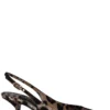 ( New Season ) Dolce & Gabbana Leopard Printed Slingback Pumps - Multi