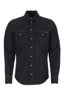 Dolce & Gabbana Buttoned Denim Shirt - Blue