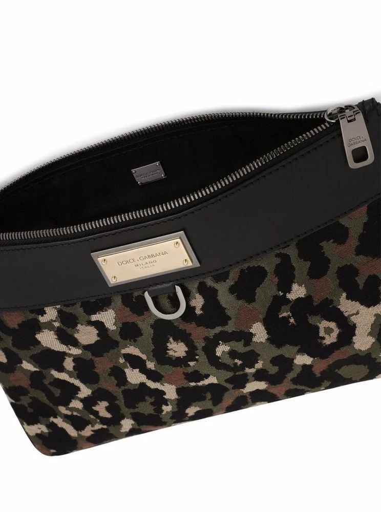 ( New Season ) Dolce & Gabbana Leopard Patterned Zipped Clutch Bag - Multi 4 ( New Season ) Dolce & Gabbana Leopard Patterned Zipped Clutch Bag - Multi - Image 4