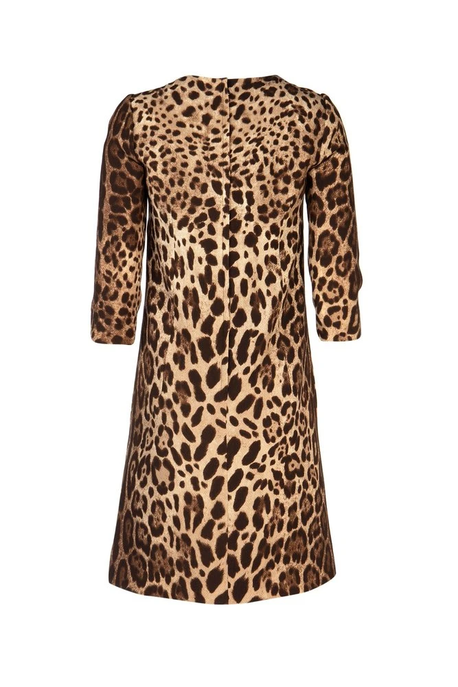 Dolce & Gabbana Leopard Print Dress - Multi 2 Dolce & Gabbana Leopard Print Dress - Multi - Image 2