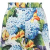( New Season ) Dolce & Gabbana Hydrangea Printed Poplin Shorts - Multi