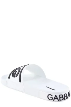( New Season ) Dolce & Gabbana Logo Printed Open-Toe Slides - White 6 ( New Season ) Dolce & Gabbana Logo Printed Open-Toe Slides - White -Cheap Vestureo Store 160d4e86dc5ccf3f3ecad8d8db8fbd45