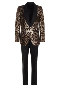 Dolce & Gabbana Leopard Printed Two-Piece Suit - Multi