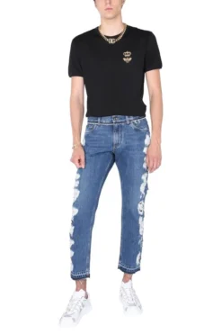 Dolce & Gabbana Distressed Cropped Jeans - Blue 7 Dolce & Gabbana Distressed Cropped Jeans - Blue -Cheap Vestureo Store 1624519636534 cikSSb8yvCmKAvGH3