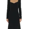 Dolce & Gabbana Sweetheart Midi Dress - Black