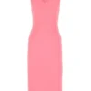 Dolce & Gabbana V-Neck Fitted Dress - Pink