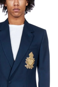 Dolce & Gabbana Logo Patch Portofino Jacket - Blue -Cheap Vestureo Store 1624586452753 yz3moQEth8SzHSANX