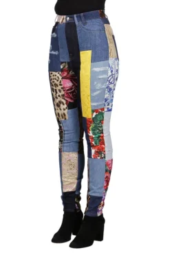 Dolce & Gabbana Patchwork Skinny Leg Jeans - Multi -Cheap Vestureo Store 1624587042981 y6w29PhnbhTpbsZdp