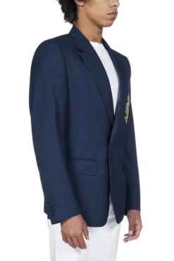 Dolce & Gabbana Logo Patch Portofino Jacket - Blue -Cheap Vestureo Store 1624588083212 yz3moQEth8SzHSANX