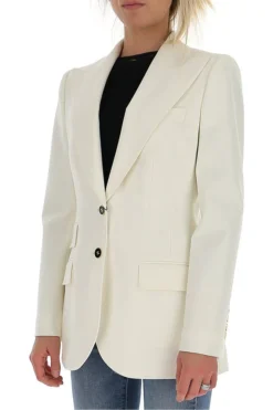 Dolce & Gabbana Single Breasted Blazer - White -Cheap Vestureo Store 1624591559593 AHct7xLFN4QFHwXev