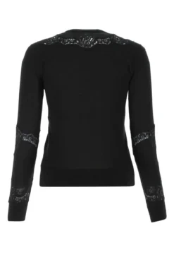 Dolce & Gabbana Lace Panel Cardigan - Black -Cheap Vestureo Store 1624592244683 FcjaS992gQ9ttFGJG