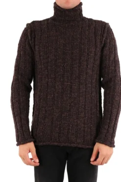 Dolce & Gabbana Turtleneck Knit Sweater - Brown