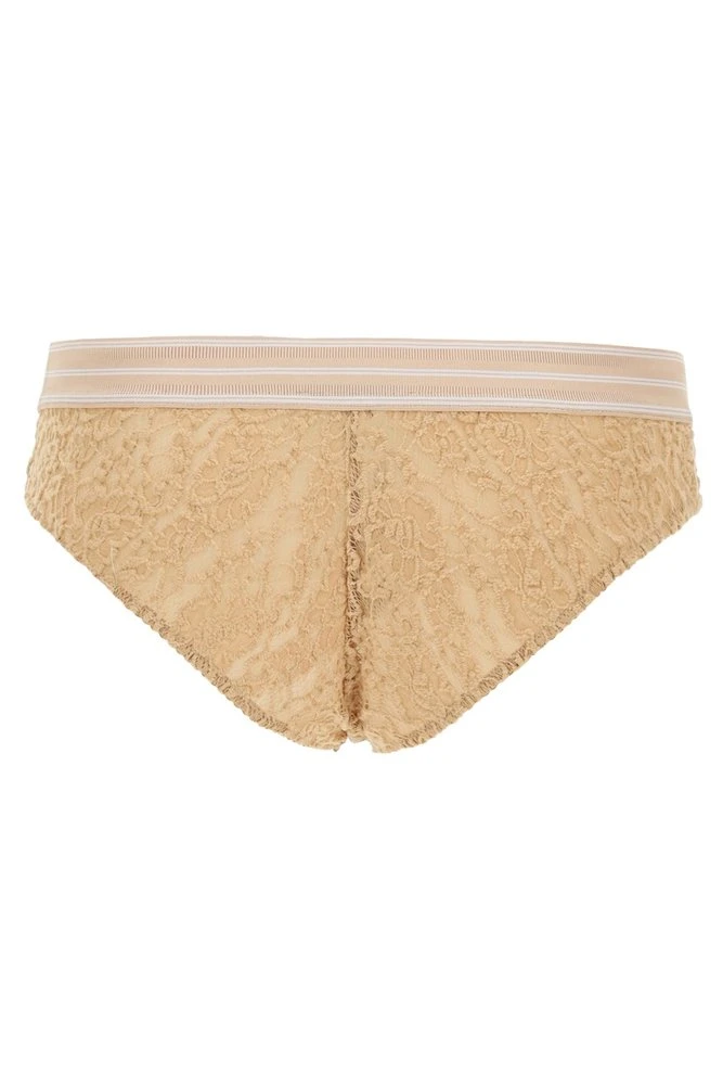 Dolce & Gabbana Logo Band Lace Briefs - Beige 2 Dolce & Gabbana Logo Band Lace Briefs - Beige - Image 2