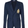 Dolce & Gabbana Logo Patch Portofino Jacket - Blue
