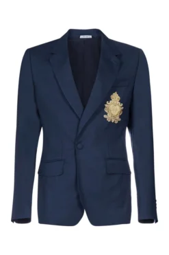 Dolce & Gabbana Logo Patch Portofino Jacket - Blue