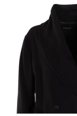 Dolce & Gabbana Belted Double-Breasted Coat - Brown -Cheap Vestureo Store 1624595777086 B3yZPWH7sSnhriPPN