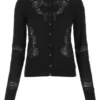 Dolce & Gabbana Lace Panel Cardigan - Black