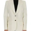 Dolce & Gabbana Single Breasted Blazer - White