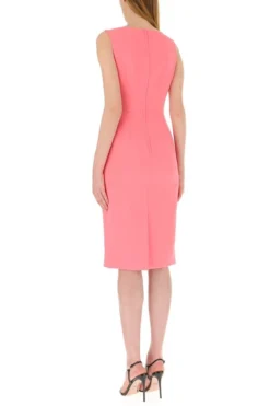 Dolce & Gabbana V-Neck Fitted Dress - Pink 9 Dolce & Gabbana V-Neck Fitted Dress - Pink -Cheap Vestureo Store 1624598157723 BySy9odBgSNbQNKQ3