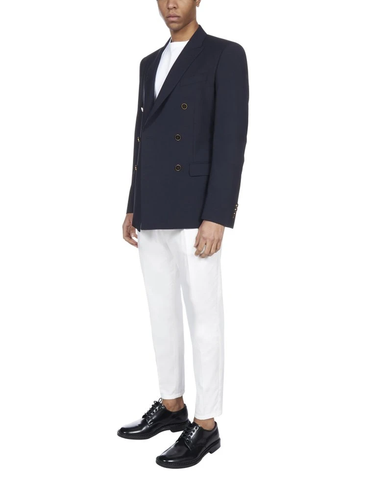 Dolce & Gabbana Double-Breasted Blazer - Navy 4 Dolce & Gabbana Double-Breasted Blazer - Navy - Image 4