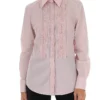 Dolce & Gabbana Ruffled Panel Shirt - Pink