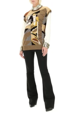 Dolce & Gabbana Intarsia Knitted Top - Multi -Cheap Vestureo Store 1624670055536 RpFcHREBrnN5BwP9B