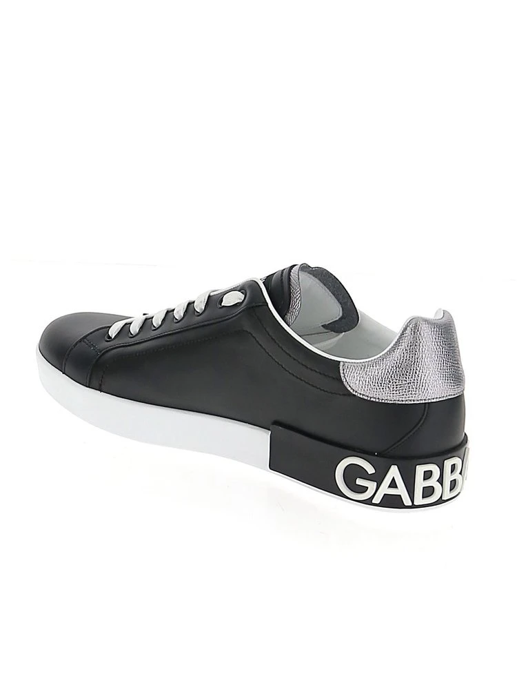 Dolce & Gabbana Portofino Low-Top Sneakers - Black 3 Dolce & Gabbana Portofino Low-Top Sneakers - Black - Image 3