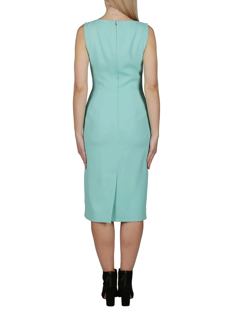 Dolce & Gabbana V-Neck Dress - Green 4 Dolce & Gabbana V-Neck Dress - Green - Image 4