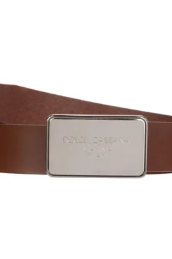 Dolce & Gabbana Logo Engraved Buckle Belt - Brown